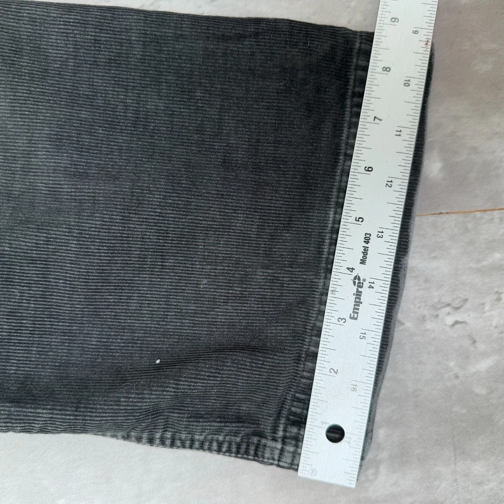 American Eagle Outfitters Corduroy Pants Womens 4 Black Flared Bootcut Granola - Picture 7 of 10